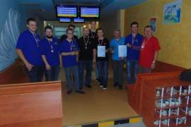Zdjęcie drużyn gości z Hradka i OSP Skoczó
