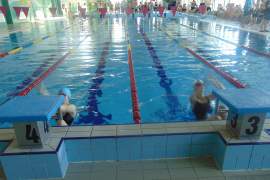 zawodnicy pływający