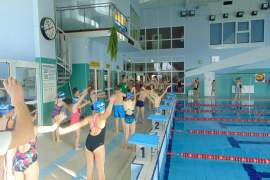 zawody pływackie Szkoły Podstawowej nr 8 ze Skoczowa