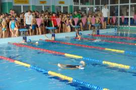 zawody pływackie Szkoły Podstawowej nr 8 ze Skoczowa