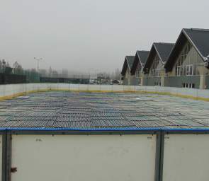 lodowisko na kortach tenisowych